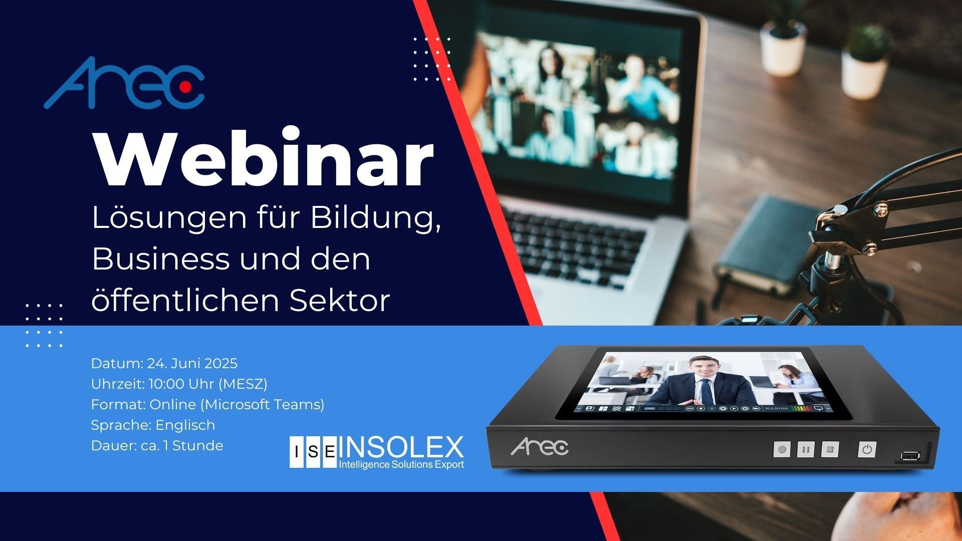 Innovative AV-Lösungen mit Arec. WEBINAR