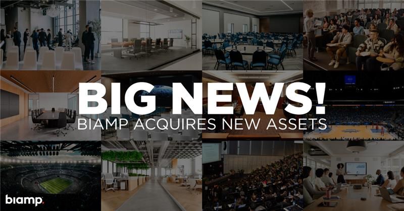 Biamp übernimmt das geistige Eigentum und die Marken von ClearOne, Inc.