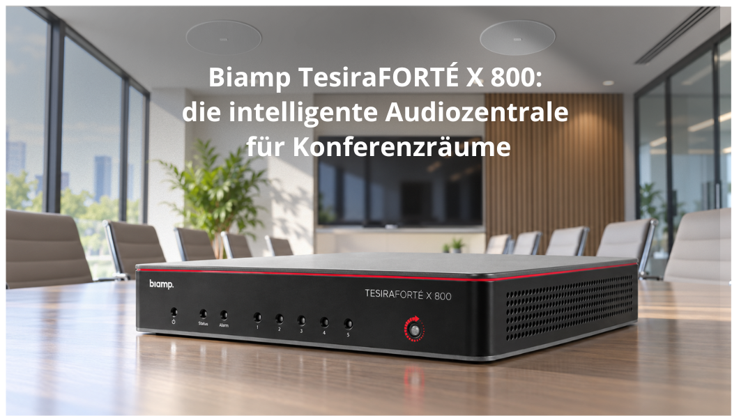 Biamp TesiraFORTÉ X 800 Audioprozessor für professionelle Konferenzräume
