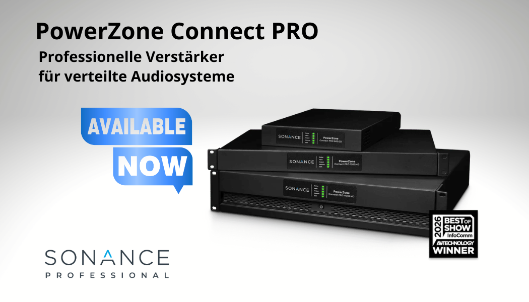 PowerZone Connect PRO – professionelle Verstärker für verteilte Audiosysteme