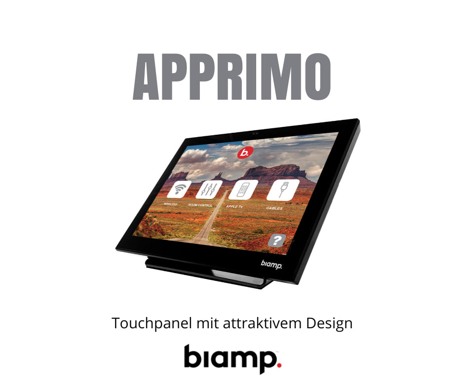 Biamp Apprimo – Touchpanel mit attraktivem Design