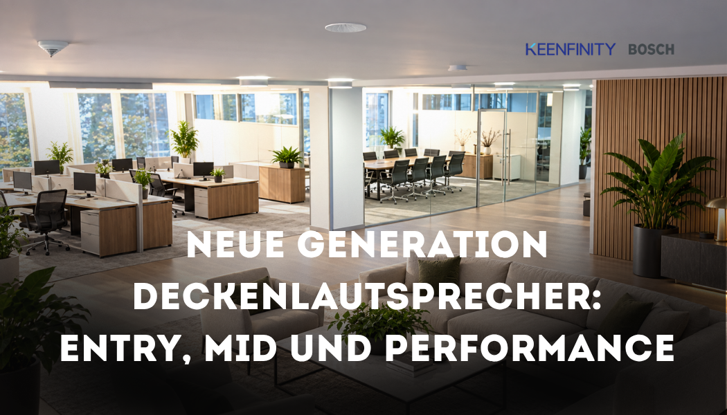 Bosch Deckenlautsprecher der neuen Generation für Beschallung und Sprachalarmierung