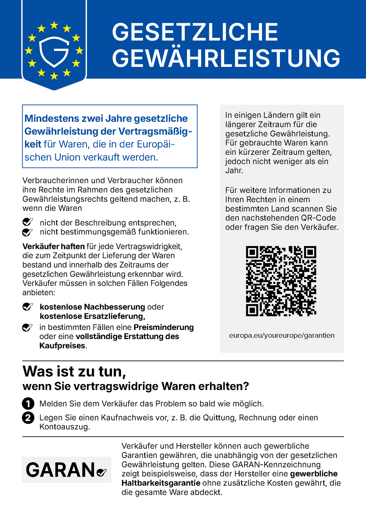 Information zum Warenkorb