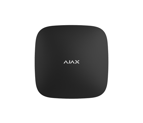 Die Hub-Zentrale ist ein Schlüsselelement des Ajax Sicherheitssystems.  AJAX Hub Alarmzentrale. Schwarz